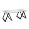 Homeroots 46" Black Glass And Steel Coffee Table 520949 - alternate 5