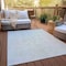 Homeroots 3' X 5' Ivory And Taupe Geometric Washable Indoor Outdoor Area Rug 614077 - alternate 2