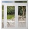 Vdomdoors Front Exterior Prehung Metal-Plastic Double Doors Clear Glass / MANUX 8666 White Silk / Office Comm MANUX8666DEXD-WS-W72+12xH80+16-RH-I - alternate 1