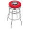 Holland Bar Stool Co 30" Chrome 2-Ring Georgia "Bulldog" Swivel Bar Stool, Accent Ring L7C3C30GA-Dog - alternate 1