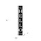 Homeroots 72in Black And White Solid Wood Hello There Porch Sign 634449 - alternate 2