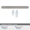 Amerock Rift 5-1/16 inch (128mm) Center-to-Center Satin Nickel Cabinet Pull, 25PK 25VMP36900G10 - alternate 4