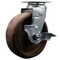 Service Caster 6'' High Temp Glass Filled Nylon Swivel Caster with Bronze Bearing and Brake SCC-20S620-GFNBZHT-TLB - alternate 1