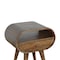 Homeroots 21" Brown Solid Wood Round One Drawer Nightstand 651857 - alternate 4