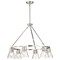 Nuvo Gianna, 6 Light Chandelier, Brushed Nickel Finish, Clear Glass 60/8335 - alternate 2