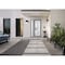 Vdomdoors Front Exterior Prehung FiberGlass Door Frosted Glass / Manux 8102 Grey Ash / Sidelight Exterior Win MANUX8102EXD-SS-W30+14 x H80-LH - alternate 2