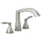 Delta Stryke Three Hole Roman Tub Trim, 11in, Lumicoat Stainless T2776-SS-PR - alternate 2