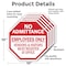 Signmission No Admittance Employees Only Vendor, 10 inch X 10 inch, Aluminum Metal Signs, 5PK OC-A-5Pack-10-74 - alternate 3