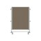 Ghent Nexus Jr. Partition, Mobile 2-Sided Fabric Bulletin Board, 46''H x 34''W, Taupe NEX223FFP-96 - alternate 1
