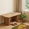 Homeroots 35in Brown Solid Wood Storage Bench With Cabinet 718247 - alternate 2