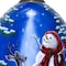 Homeroots Starry Heaven and Snowman Hand Painted Mouth Blown Glass Ornament 477511 - alternate 2