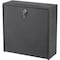 Safco Interoffice Mail Box, 18"H, Steel, Black 4259BL - alternate 1