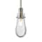 Besa Lighting Wish Stem Pendant, Clear, Satin Nickel Finish, 1x40W Incandescent 1TT-WISHCL-SN - alternate 1