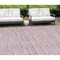 Homeroots 9' X 12' Blush Pink And Beige Striped Washable Indoor Outdoor Area Rug 587948 - alternate 1