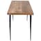 Homeroots 54" Brown And Black Mango Wood Writing Desk 389438 - alternate 2