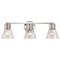 Nuvo Gianna, 3 Light Vanity, Brushed Nickel Finish, Clear Glass 60/8333 - alternate 2