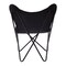 Homeroots 26" Black Tropical Butterfly Chair 556450 - alternate 2