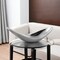 Homeroots 20" Silver Aluminum Contemporary Scoop Decorative Bowl 568871 - alternate 2