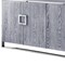 Homeroots 71" Ash Gray And Chrome Sideboard with Four Doors 545587 - alternate 2