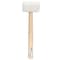 Surtek Wooden Handle White Color Rubber Head Mallet 14in, 16 Oz 616B - alternate 2