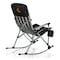 Picnic Time Family Of Brands NCAA Wyoming Cowboys Outdoor Rocking Camp Chair - XL Heavy Duty Camping Chair 805-01-175-694-0 - alternate 2