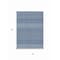 Homeroots 3' X 5' Navy Blue And Ivory Chevron Washable Indoor Outdoor Area Rug 612280 - alternate 2