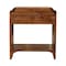 Homeroots 20" Brown Solid Wood One Drawer Nightstand 651475 - alternate 1