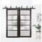 Sartodoors Sliding Closet Barn Bypass Doors with Frosted Glass 36x84 (2* 18x84) Solid Core Modern Interior QUADRO4002BBB-CA-3684 - alternate 1