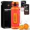 Squatz 40 Oz Poseidon Series Water Bottle for Protein and Fruit Shakes, Orange SQFIB-1O - alternate 1