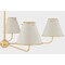 Hudson Valley Lighting Burghley Chandelier in Aged Brass/Off-White by Mark D. Sikes MDS2000-AGB/OW - alternate 2