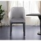 Homeroots Gray And Black Upholstered Velvet Dining Side Chair 521278 - alternate 1