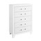 Homeroots 49" White Wood Five Drawer Dresser 564694 - alternate 2