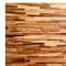 Homeroots Brown 3D Embossed Geometric Teak Reclaimed Wood Decorative Wall Panels 617482 - alternate 3
