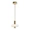 Afx Sydney 10in LED Pendant Light, Light Antique Brass SYDP10LAJUDLB - alternate 1