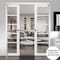 Sartodoors Slab Barn Door Panel White 24x96 Solid Core Modern Interior QUADRO4522S-WS-2496 - alternate 2