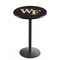 Holland Bar Stool Co 36" Blk Wrinkle Wake Forest Pub Table, 36" dia. Top L214B3636WakeFr - alternate 1