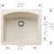 Blanco Diamond Single Bowl Dual Deck, Soft White 443060 - alternate 3