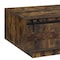 Homeroots 47" Brown and Black Melamine Veneer And Wood Coffee Table With Drawer And Shelf 490586 - alternate 2