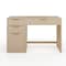 Martha Stewart Kayden Single-Drawer Desk w/3 Drawer File Cabinet in Light Natural w/Brushed Gold Hardware KHO-23042-TBFC-LNT-GLD-MS - alternate 1