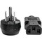 Eaton Tripp Lite Series Desktop Computer AC Power Cord, Right-Angle NEMA 5-15P to C13 - 10A, 125V, 18 P006-003-15D - alternate 2