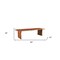 Homeroots 60" Brown Solid Wood Live Edge Dining Bench 565289 - alternate 1