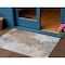 Homeroots 3' X 5' Brown Ivory And Gray Abstract Washable Indoor Outdoor Area Rug 617407 - alternate 1