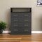 Homeroots 33" Black Four Drawer Dresser 534948 - alternate 1