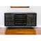 Homeroots 60in Dark Brown Solid Wood Cabinet Enclosed Storage Distressed TV Stand 489504 - alternate 3