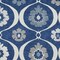 Homeroots 5' X 8' Navy Blue And Ivory Medallion Washable Indoor Outdoor Area Rug 589627 - alternate 3