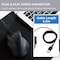 Elecom Left handed USB Wired Half Vertical Ergo Mouse, Silent Click, 5 Buttons, Windows, Mac, L size M-XGL31UBSKBK - alternate 2