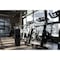 Gritt Commercial Black Stainless Steel Gym Wet Wipe Dispenser, Floor-Stand Dispenser Station with 7 Gallon Trash Can GRI509-BLK-NR - alternate 3