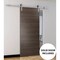 Sartodoors Sturdy Barn Door with Hardware, Planum 0010 Chocolate Ash, 6.6FT Rail Hangers Heavy Set, Modern Sol PLANUM0010BD-S-CA-2496 - alternate 2