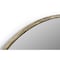 Homeroots 30" Brass Round Iron Framed Accent Mirror 605303 - alternate 2