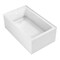 Kingston Brass 60" Acrylic Rectangular 2-Wall Corner Alcove Tub, Left Hand Drain, Glossy White VTAP6036L22TS - alternate 1